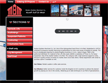 Tablet Screenshot of mbm-gulf.com